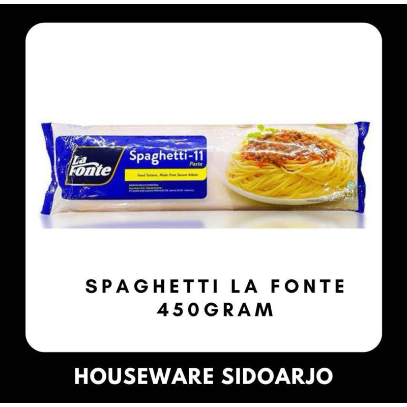 

Spaghetti La Fonte 450Gram Pasta Praktis Dan Enak