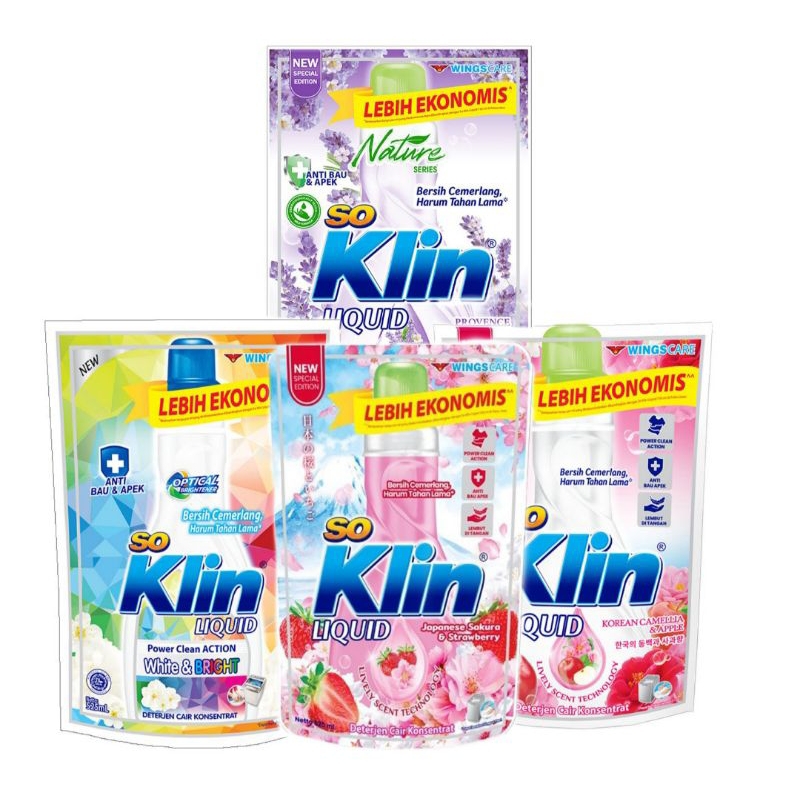 Soklin detergent cair 525ml