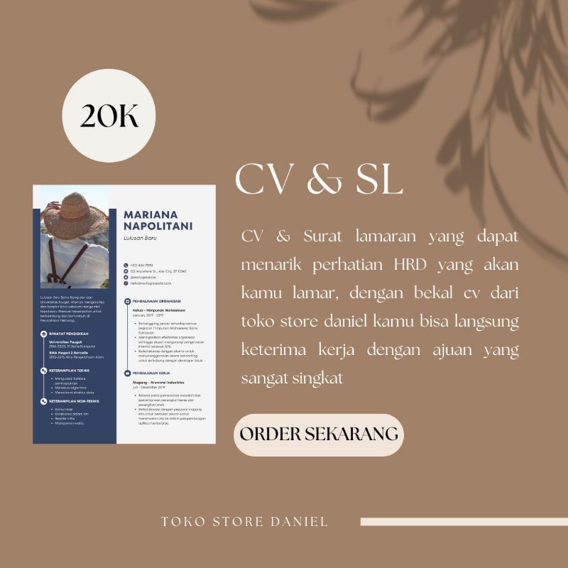 CV & Surat Lamaran || Desain CV || Jasa CV Berkualitas