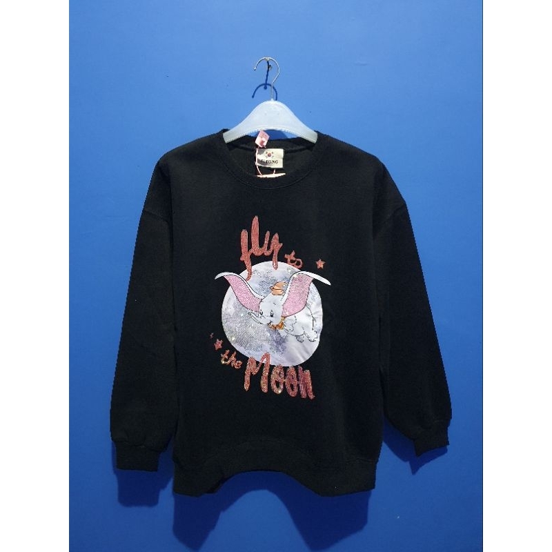 Sweater Zitong Dumbo Hitam Premium