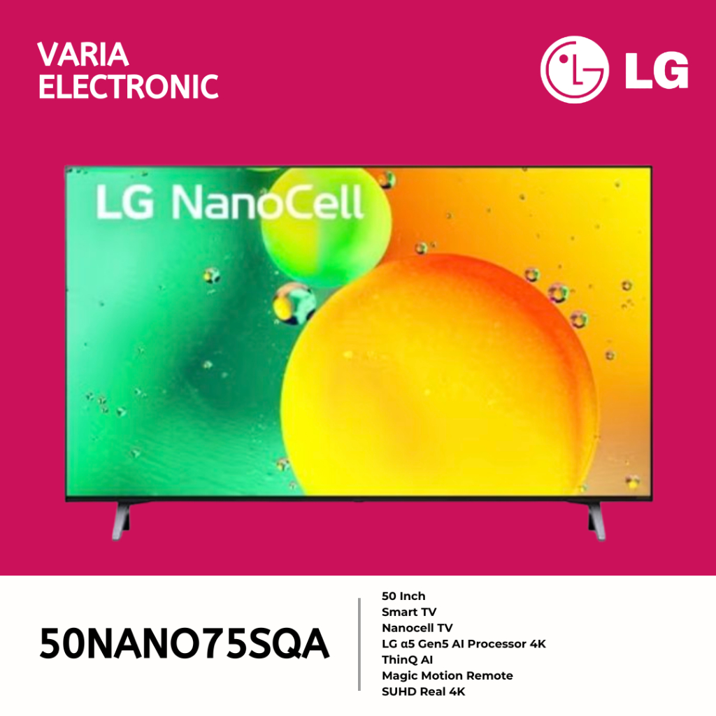 LED TV LG 50 Inch 50NANO75SQA 4K UHD Smart TV