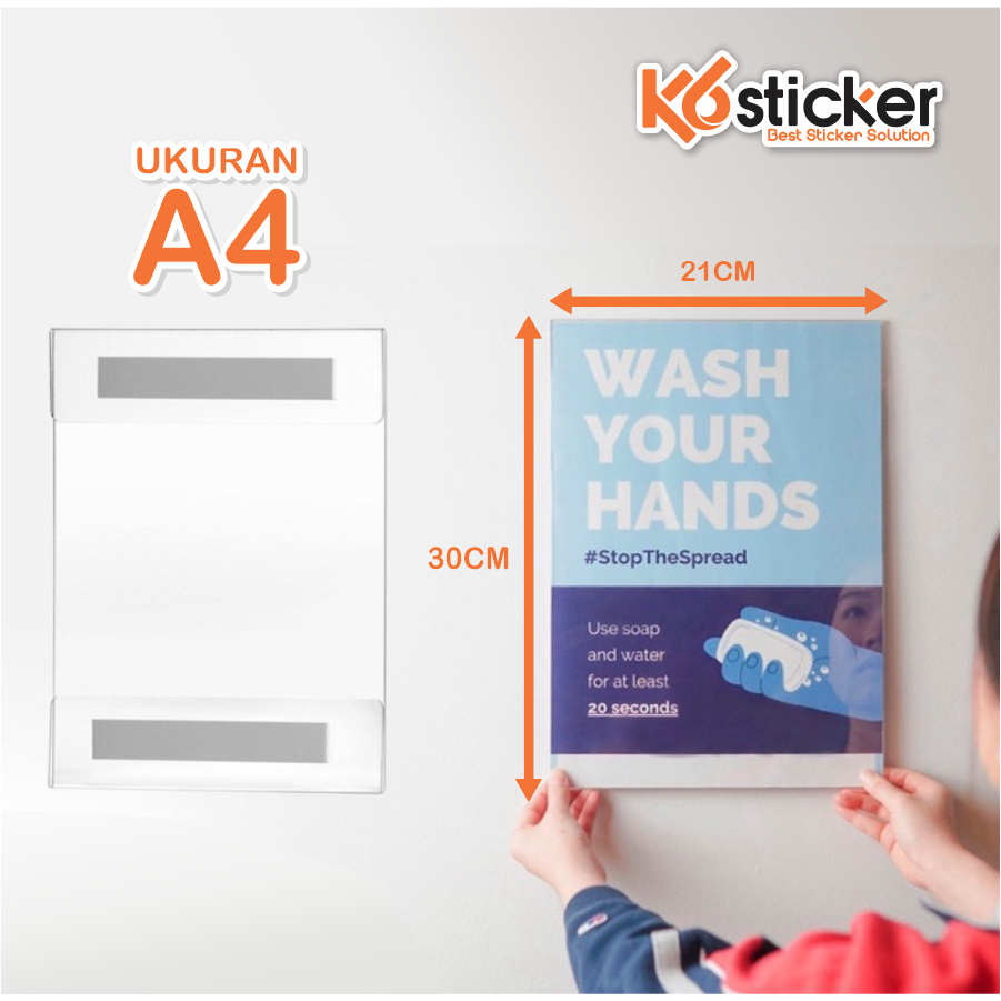 

TEMPAT BROSUR AKRILIK /AKRILIK TEMPEL /SIGN HOLDER A4 2MM Bening Poster | Tempat Brosur Akrilik | Akrilik Tempel|Sign Holder Akrilik A4