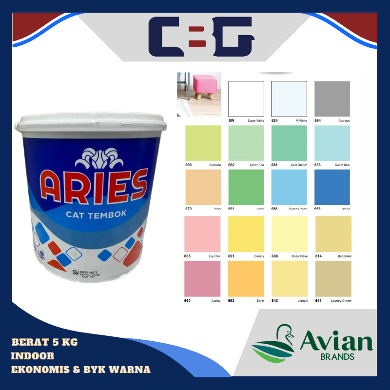 CAT ARIES 5 KG WARNA