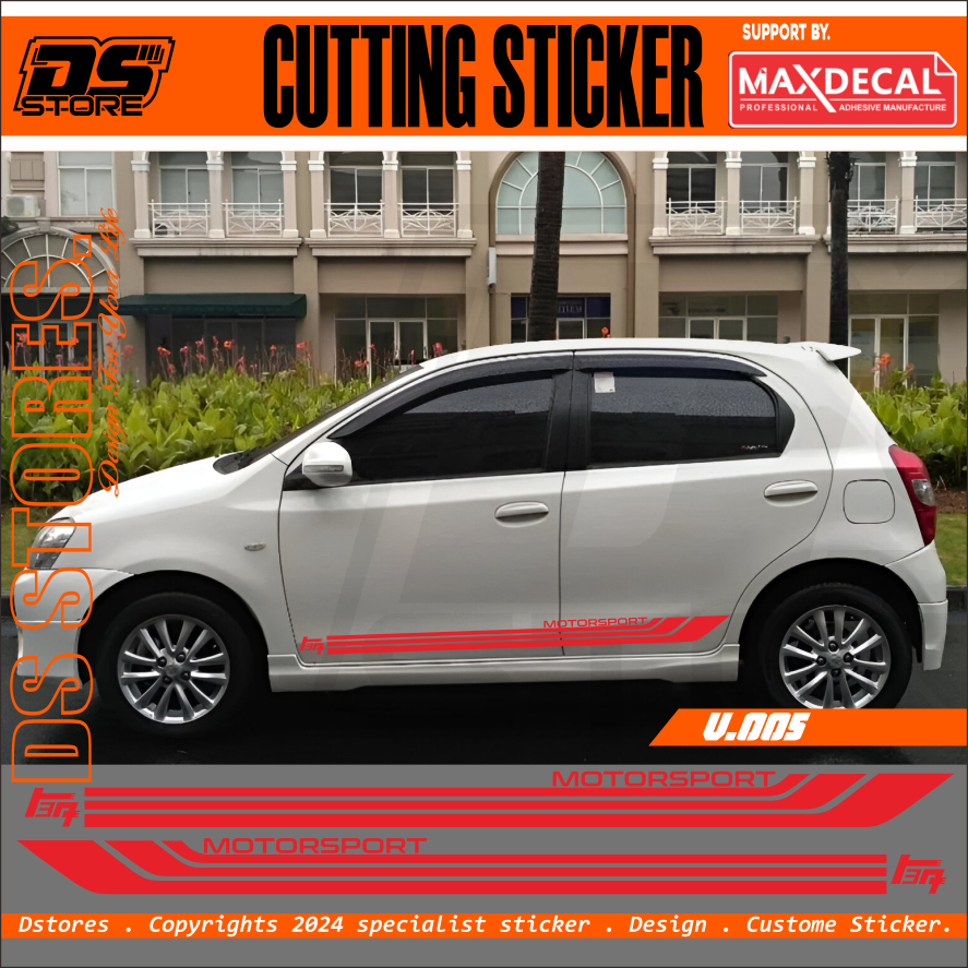 STIKER CUTING STICKER MOBIL TOYOTA SEDAN CIVIC VIOS CAMRY