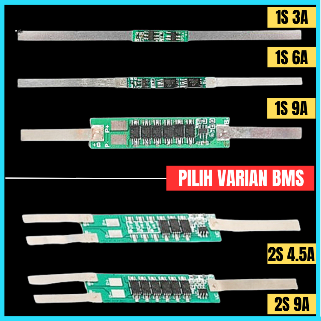 Modul Pelindung Baterai 18650 Battery Protection Module BMS 1S 2S