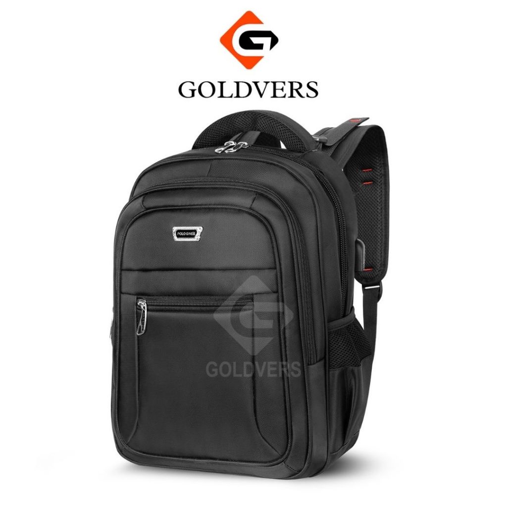 Goldvers - ROCKS Tas Ransel Sekolah Polo Backpack Premium Lockkey 16 INCH Original Brand