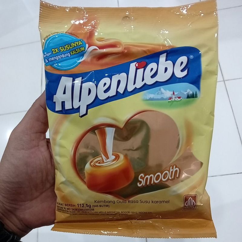 

Alpenliebe Permen Rasa Susu Karamel isi 45 pcs @2g / 112,5 gram Sak