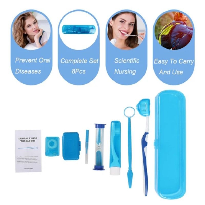 sikat gigi ortho behel box orthodontic kit behel box ortho kit dental travel