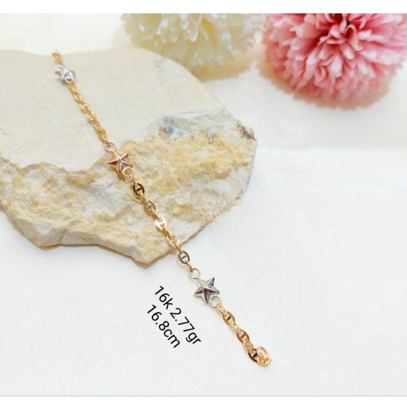 Gelang rantai emas 70 bintang laut