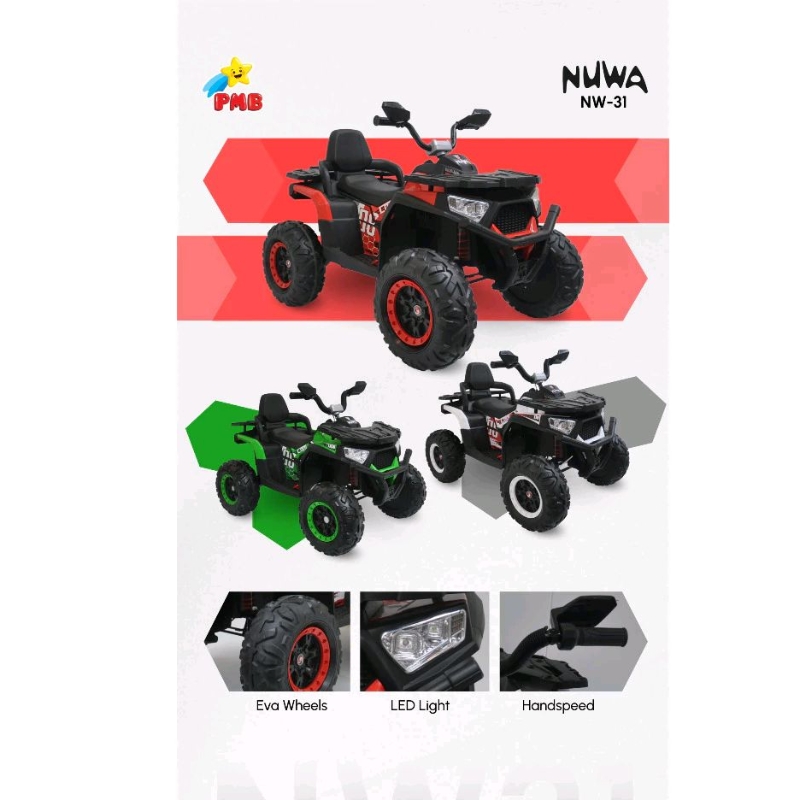 Mainan Anak Mobil Aki Nuwa NW 31 NW31 Mobil mobilan aki anak ATV Mobil ATV  aki anak