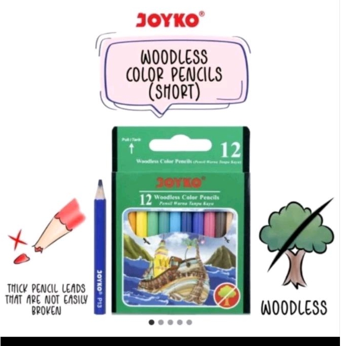 

Pensil Warna Joyko pendek CP-107 12 Warna