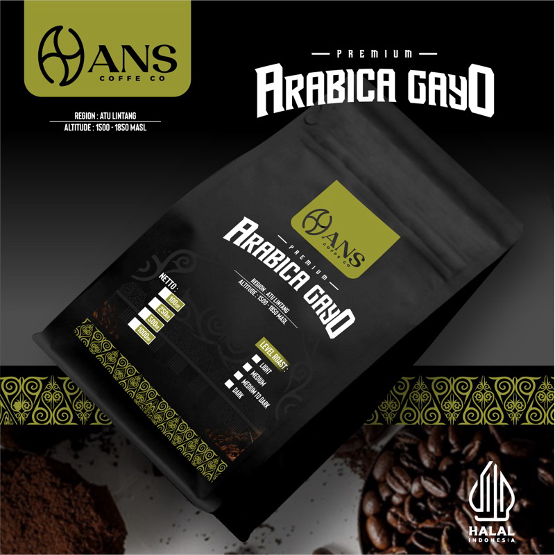 

ARABICA GAYO PREMIUM 250gr - ANS