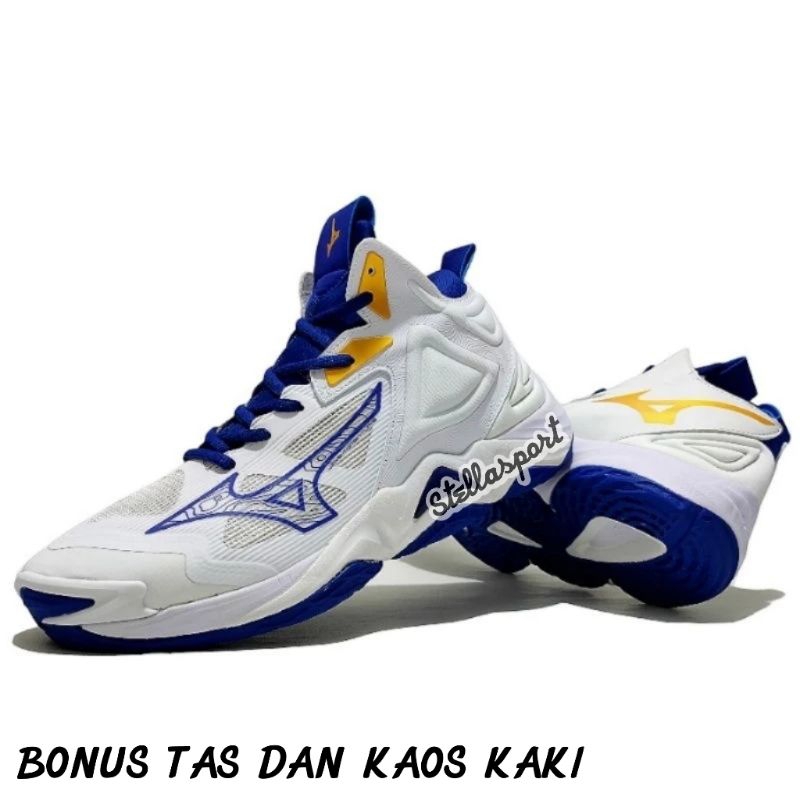 Sepatu Voli Mizuno wave Momentum 3 MID Grade ORI Sepatu Olahraga Volly Ball pria
