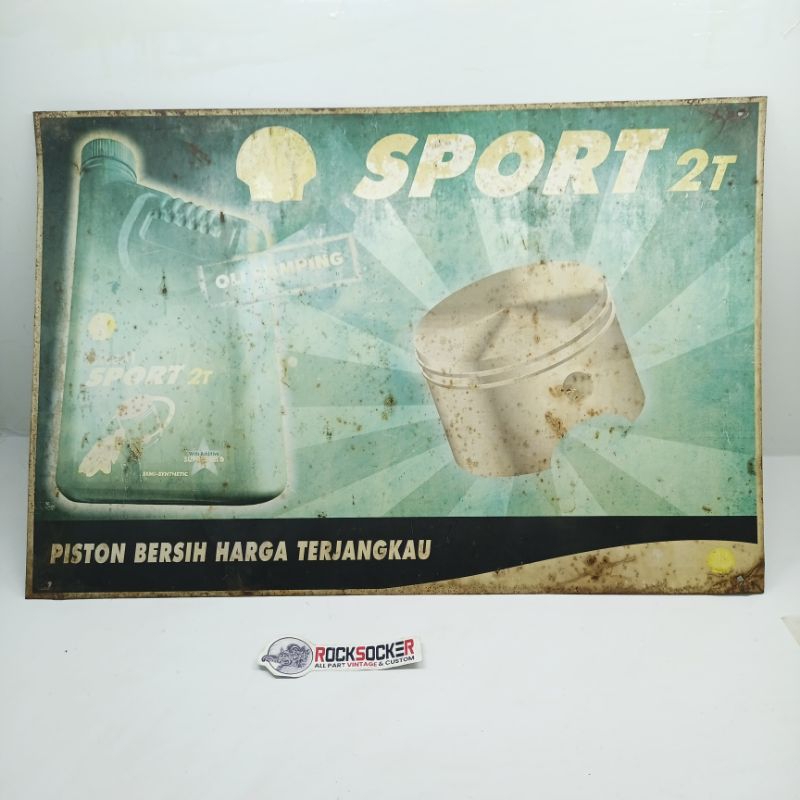 iklan seng jadul vintage iklan oli samping 2T iklan vintage jadul