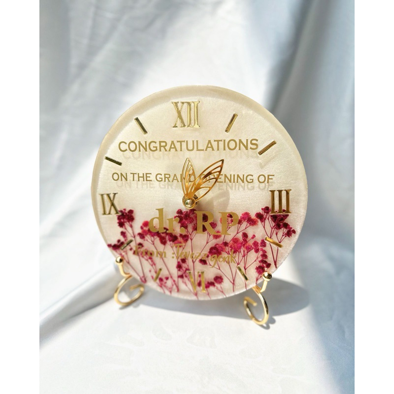 Jam Dinding Resin Art |  Room Decor Estetik Quartz Custom | jam meja resin aesthetic | desk clock gi