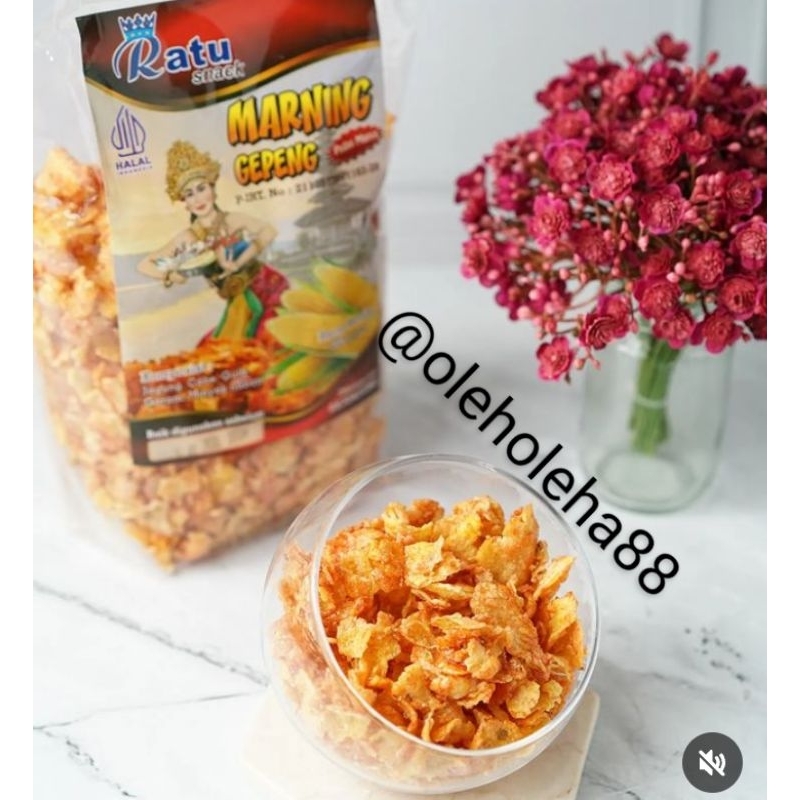 

MARNING GEPENG 300GR RATU SNACK ENAK, GURIH, RENYAH FREE BUBBLEWRAP