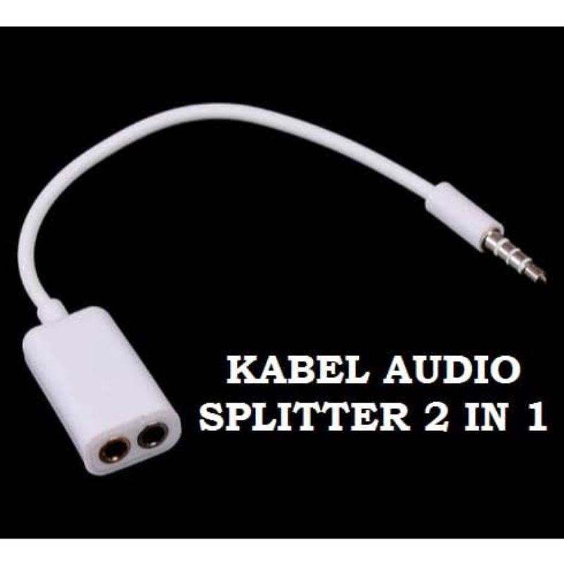 Kabel colokan headset kabel audio 2 in 1 kabel colokan laptop audio microphone
