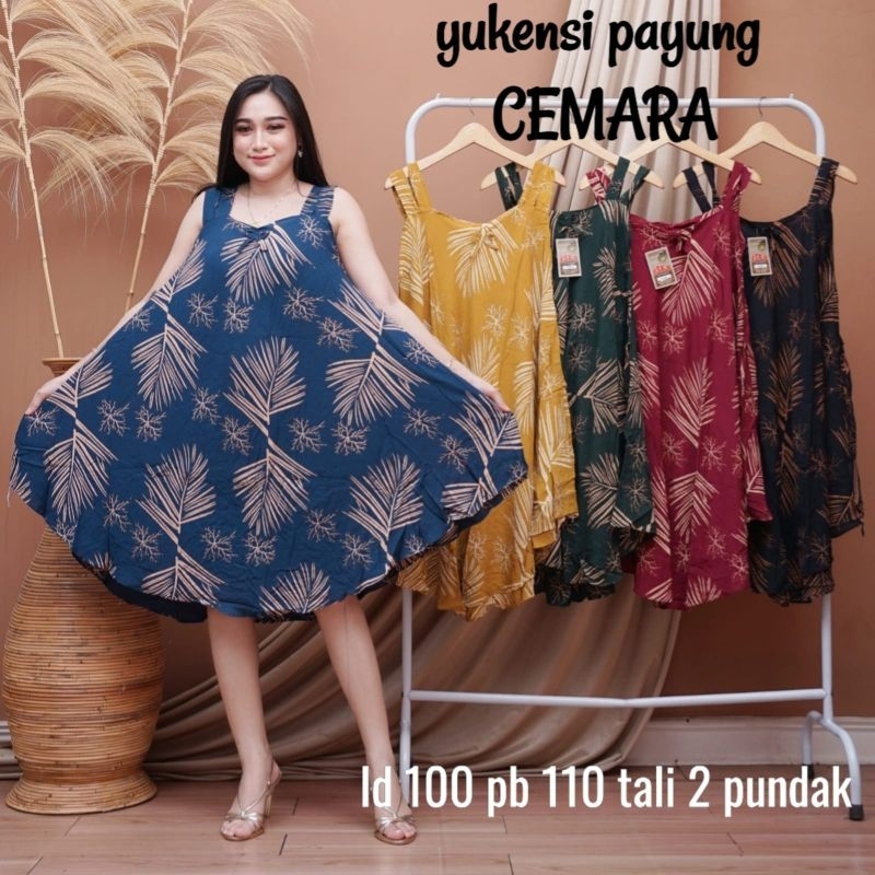 DASTER YUKENSI PAYUNG KOPI TALI PUNDAK KEKINIAN RAYON MURAH GROSIR