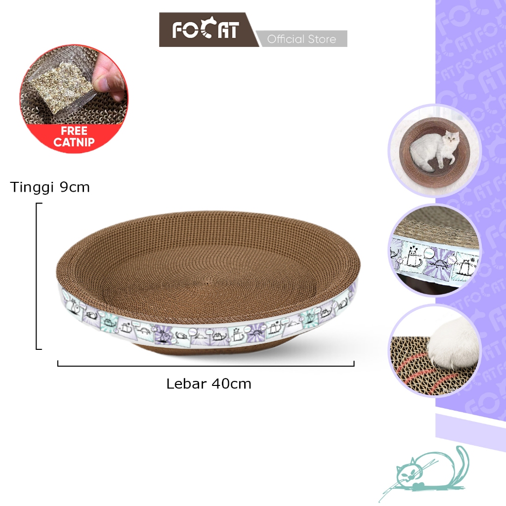 [GARANSI RUSAK] FOCAT Papan Garuk Kucing Anjing Anabul Multifungsi M11 Cat Scratcher/Garukan Kucing