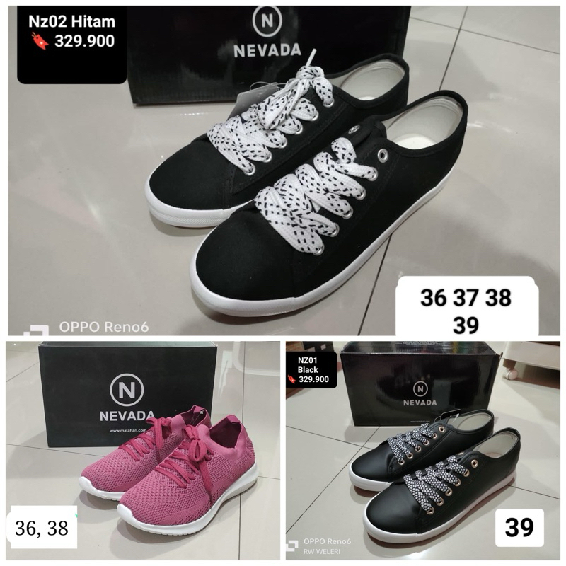 Sneaker Cewek / Sepatu Tali Wanita Nevada