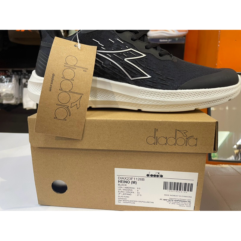 Sepatu Pria Diadora Heino Black Original
