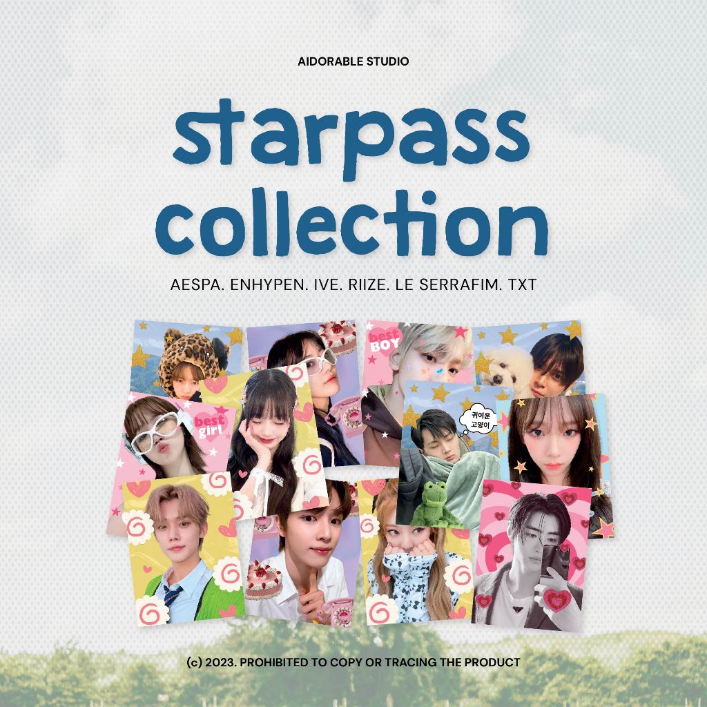 STARPASS ID PHOTO / PAS FOTO KPOP ENHYPEN, AESPA, IVE, LESSERAFIM, RIIZE, TXT by Aidorable Studio