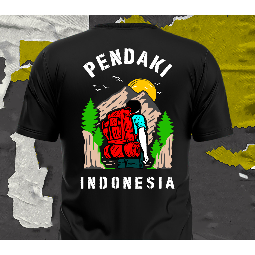 KAOS PENDAKI INDONESIA UNISEX PRIA WANITA EXPLORE PENDAKI RINJANI Indonesia