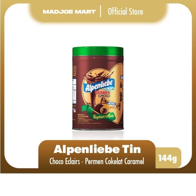 

Alpenliebe Choco Eclairs Tin 144g - Permen Karamel Coklat Spesial Ramadhan Lebaran