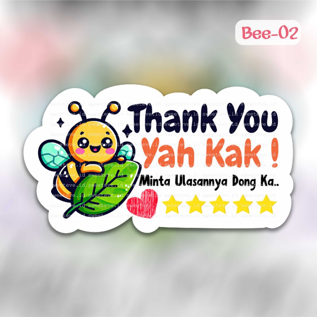 

Stiker Thank You olshop, Thanks Stiker Online Shop Cute, Stiker Terimakasih Online Shop Chromo NO CUSTOM & CUSTOM (Harga untuk 1 set) - Bee02
