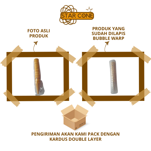 

ADR PAKET STAR CONE 50pcs Mini Cone Waffle Sugar Cone Eskrim