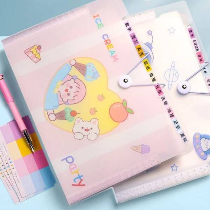 

[8Slot] Map Kertas A4/ File Dokumen/ Folder Penyimpanan Kertas/ Organizer Paper Cute Lucu