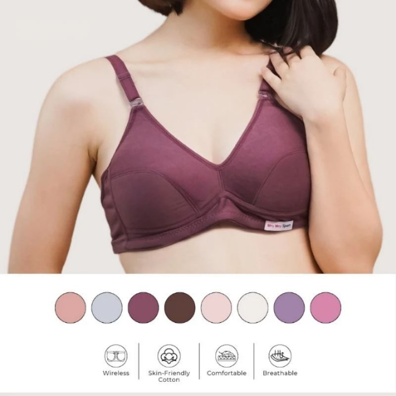 [PRIVASI SANGAT TERJAGA] 6 PCS Bra Wanita Tanpa Kawat Bh Sport Bra BH Wanita Remaja Dewasa Ukuran No