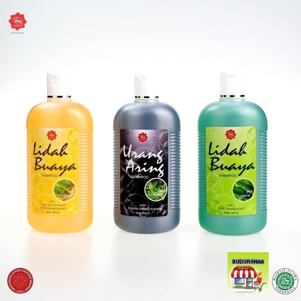 Viva Shampoo Lidah Buaya Extract Ginseng 400 ml | Shampoo Lidah Buaya