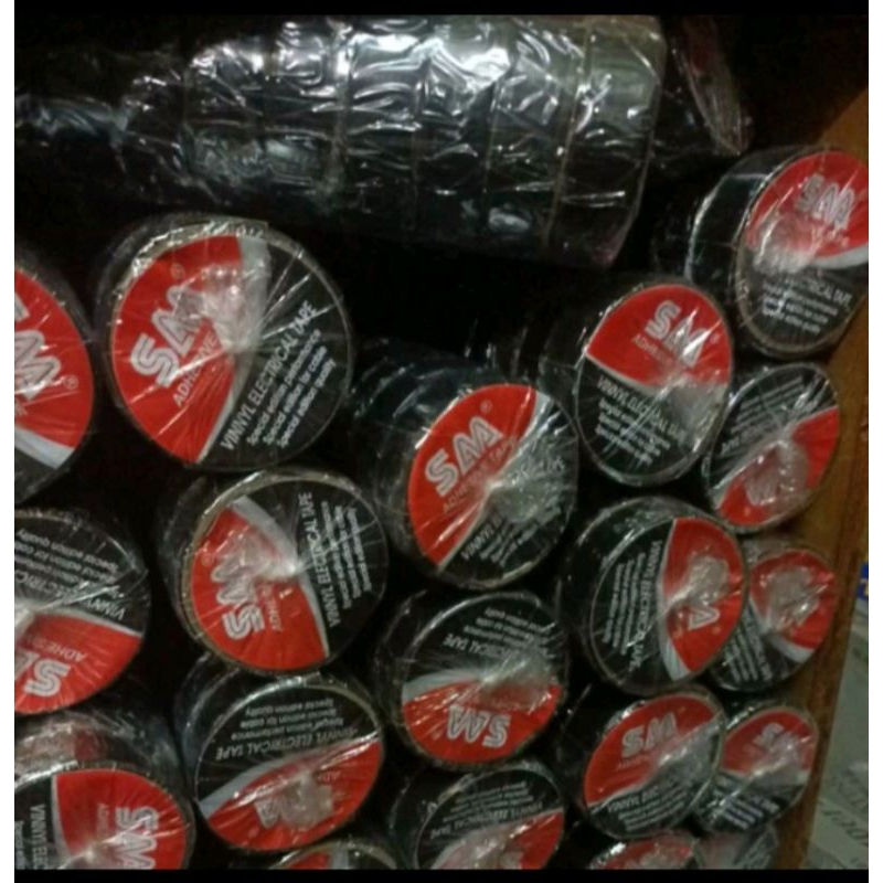 

A034-Isolasi Selotip Lakban Hitam Listrik PVC Electrical Tape Mini