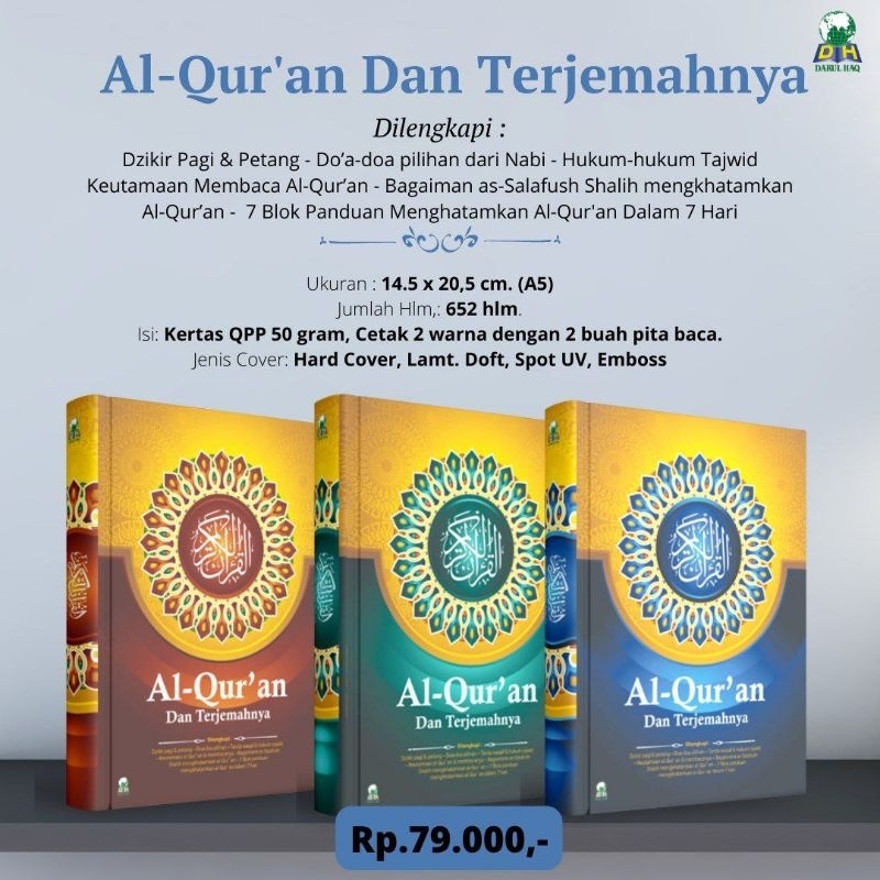 

Al Qur'an Terjemah Cover Biasa A5 terbitan Darul Haq