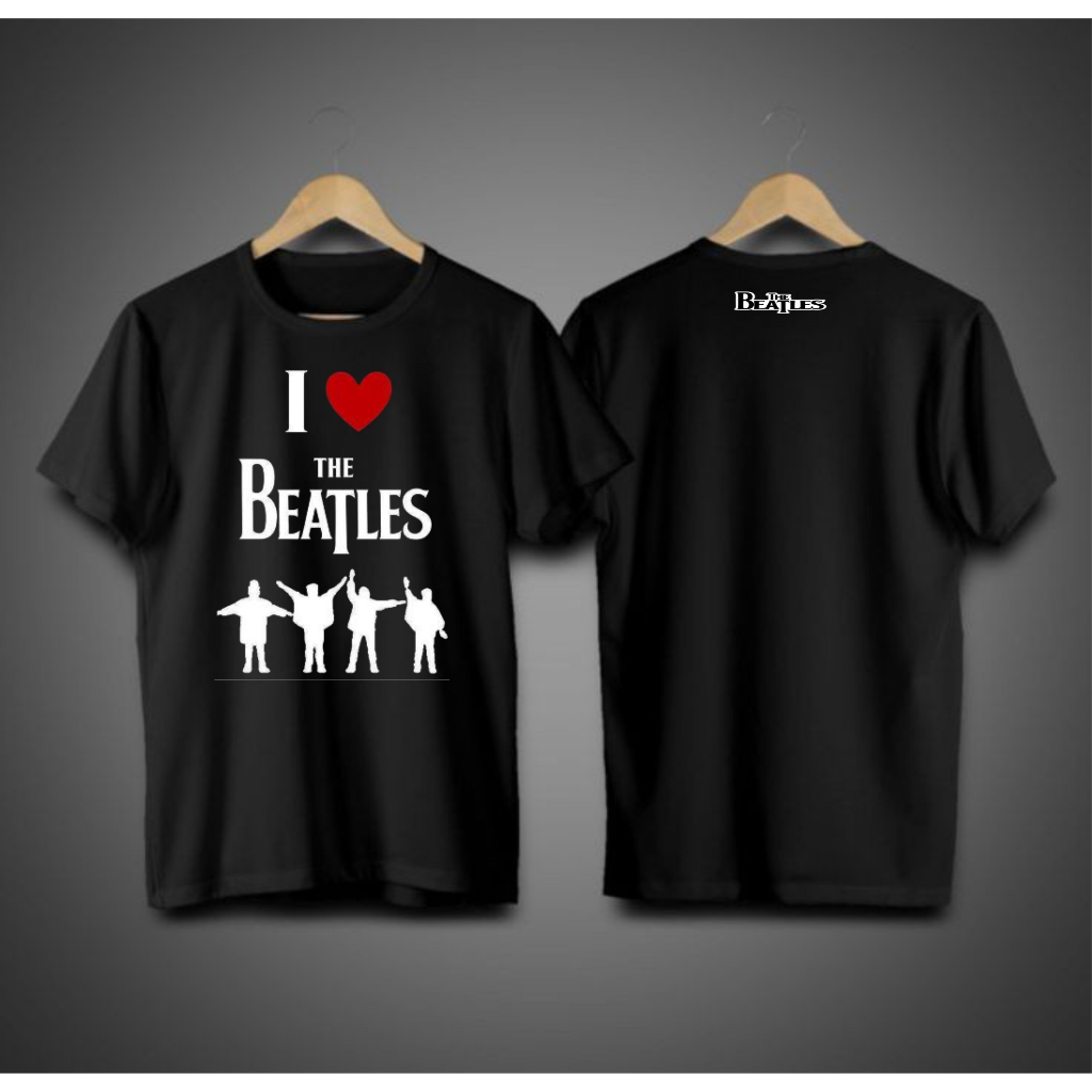 Kaos Band original the beatles pria wanita - Baju Distro Asli Bandung Lengan Pedek