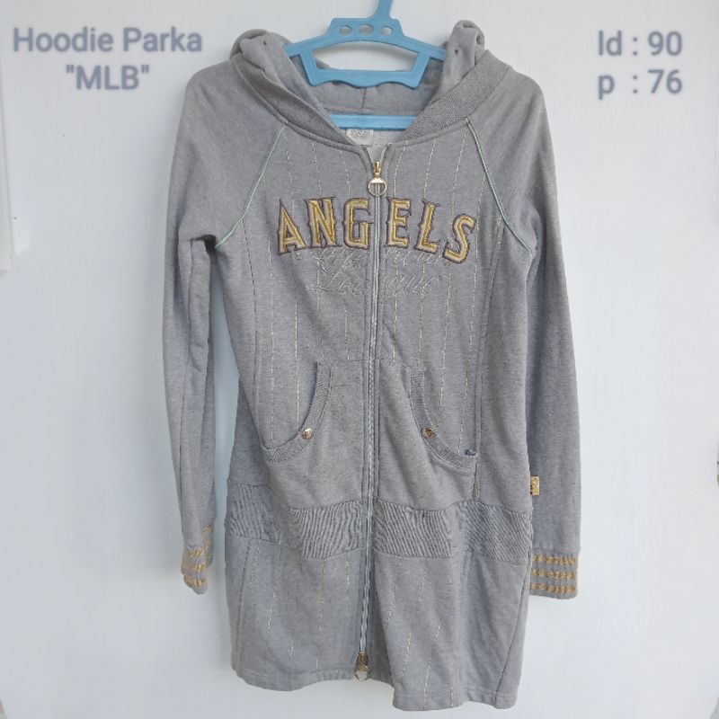 Hoodie MLB LA Angels Warna Abu2