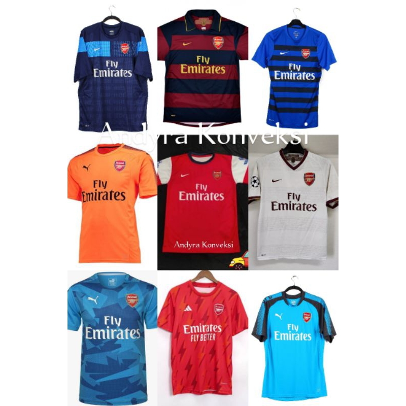 Retro Jersey Arsenal Jaman Robin Van Persie - Full printing - Free Custom Name set