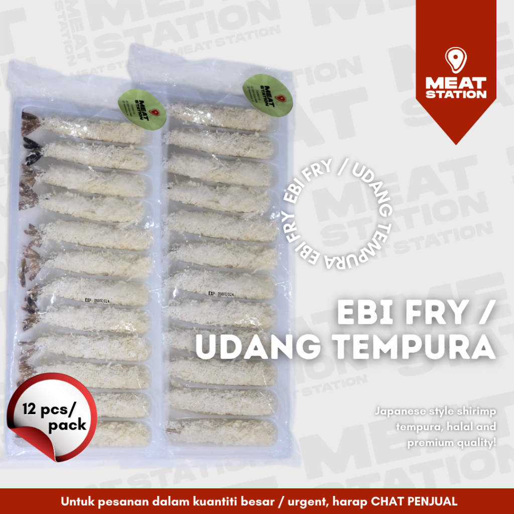 

Premium Ebi Fry / Ebi Furai / Udang Tempura / Seafood Udang tinggal Goreng