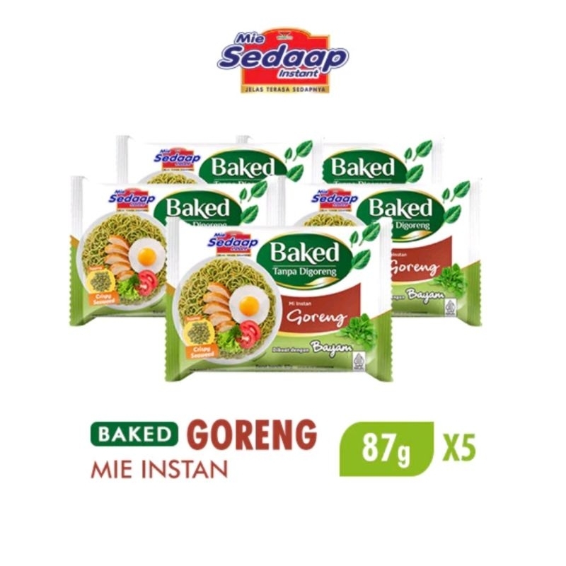 

Sedaap Mie Instan Baked Goreng 5 Bag 87gr