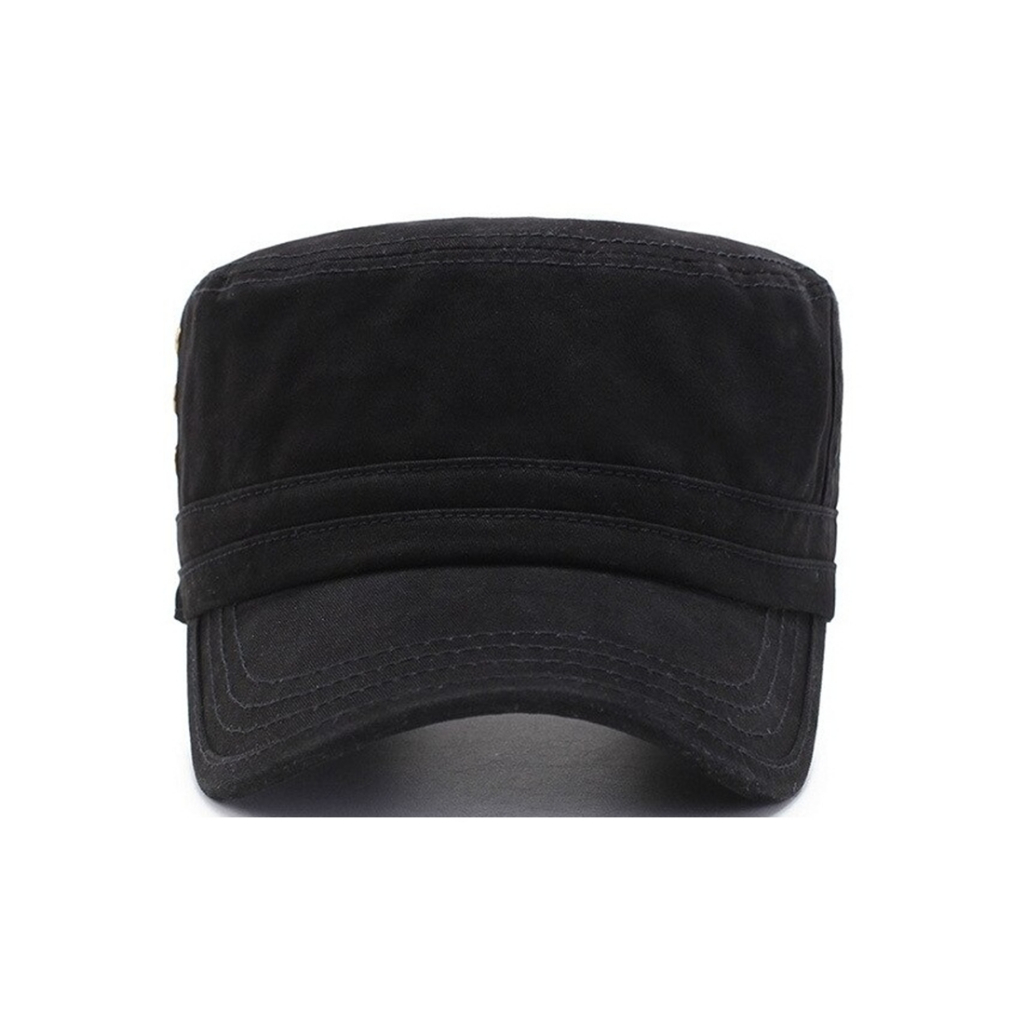 Hamlin Aldrich Topi Fashion Militer Komando Camouflage Material Cotton ORIGINAL - Black