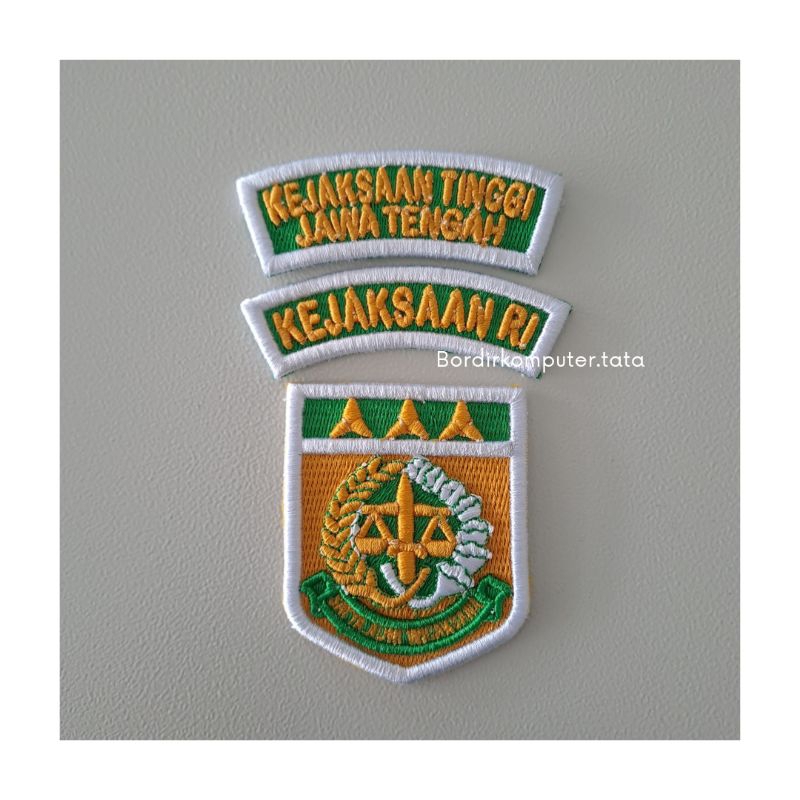 BADGE BORDIR KEJAKSAAN RI / PATCH BORDIR KEJAKSAAN RI/ EMBLEM BORDIR KEJAKSAAN RI
