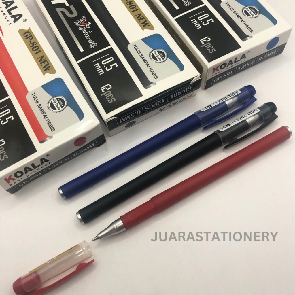 

Pulpen GP-801 KOALA 0.5 mm HITAM BIRU MERAH / Pulpen Estetik Aesthetic/ Pen Gel Pen Hitam / pulpen gel / bolpoin / pulpen Deli/ pulpen gel Deli / bolpoin gel / bulpen gel / Deli gel pen / bolpoint / pulpen cair