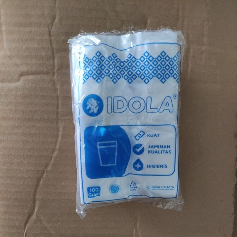 KRESEK KANTONG CUP GELAS IDOLA BIRU UNTUK GELAS 10,12,14,16,18,22oz PROMO KRESEK KANTONG CUP GELAS I