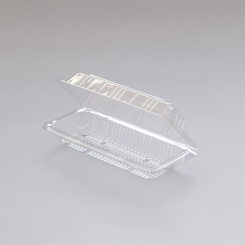 plastik kemasan makanan mika clamshell sosis hot dog kecil  isi 50 per pack