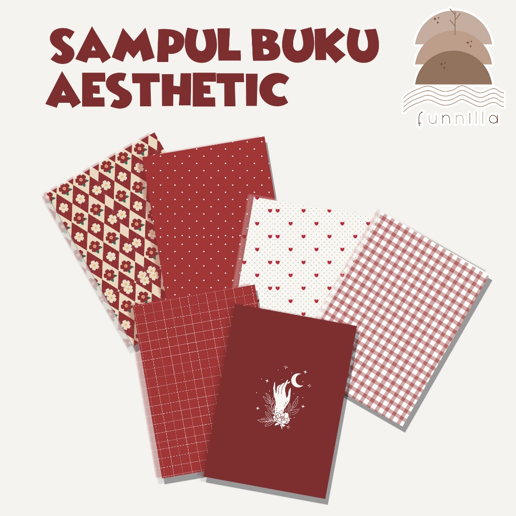 

funnilla.co | Sampul Buku | Sampul Buku Aesthetic | Cover Buku | A5 B5 | Red Merah