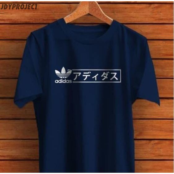 Kaos tshirt baju obral murah combed 30 distro ADIDAS KOTAK BOX kanji jepang polos custom indonesia p