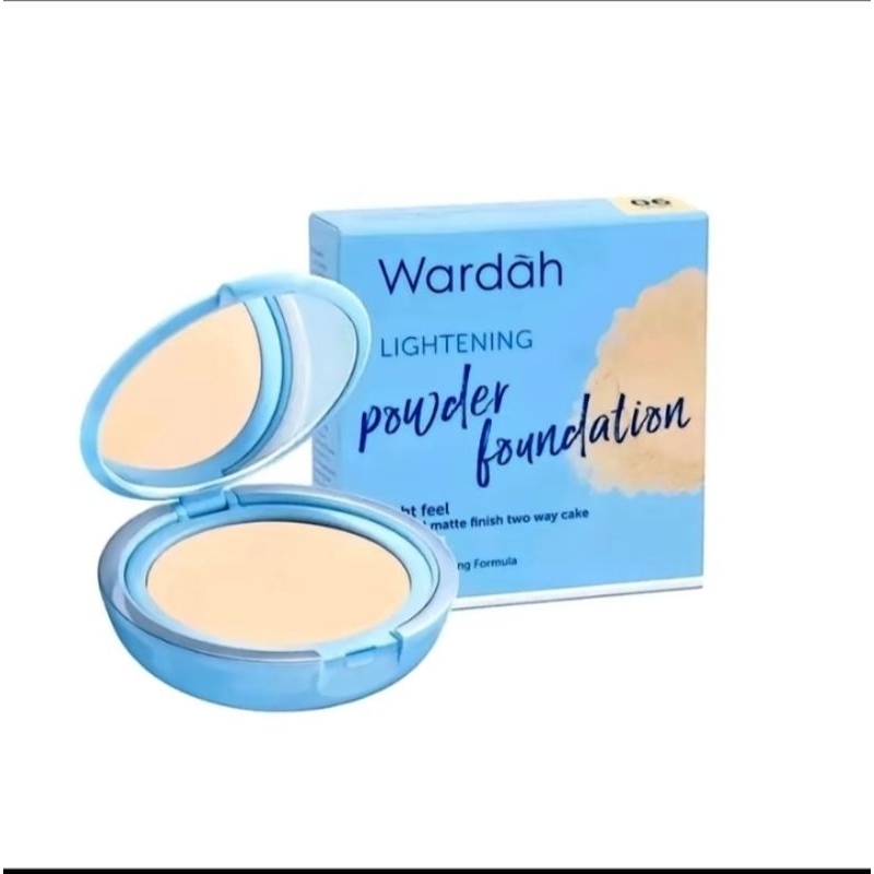 (kemasan baru ) Wardah lightening powder foundation/ bedak padat/ meringankan semua jenis kulit kuli