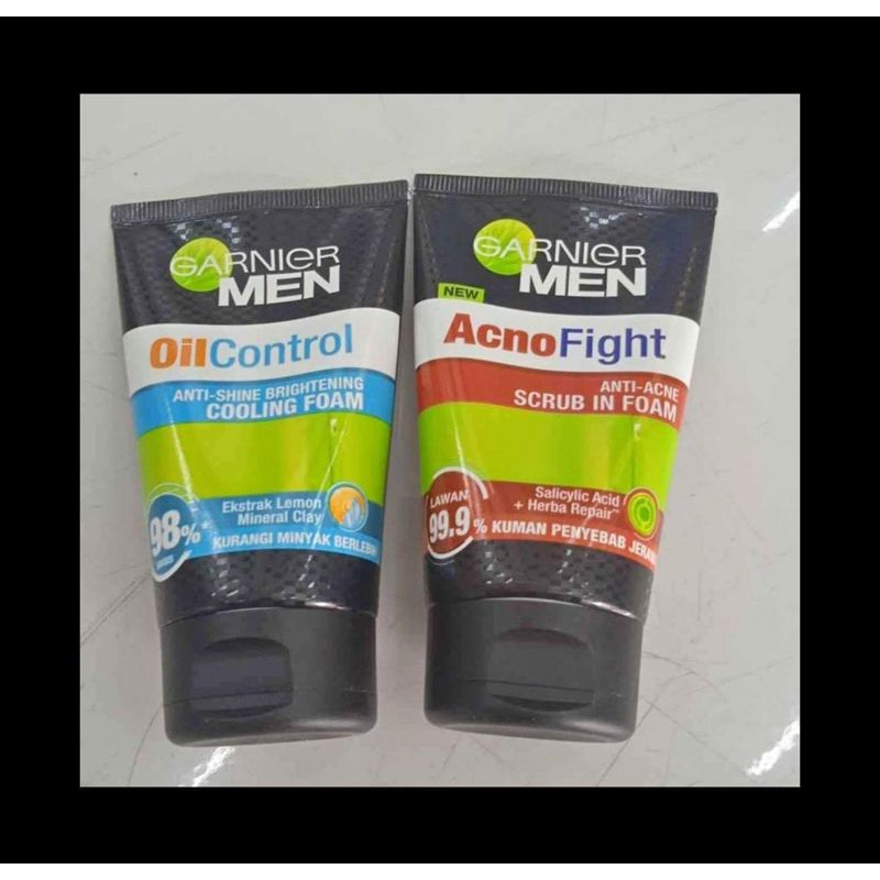 Sabun Muka Garnier MEN Oil Control & Acno Fight