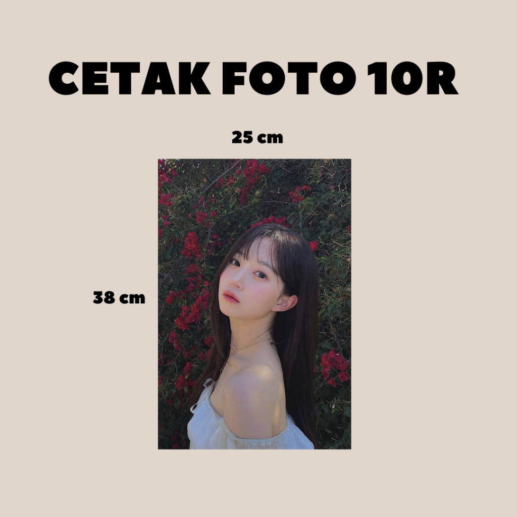[10R] Cetak Pas Foto Ukuran 10R Murah Custom Foto